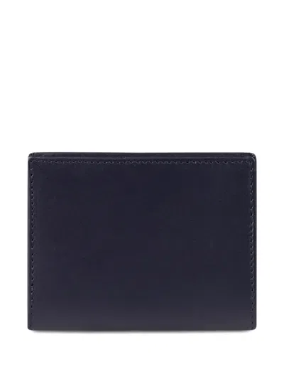 Comme Des Garçons Stitched Wallet In Blue