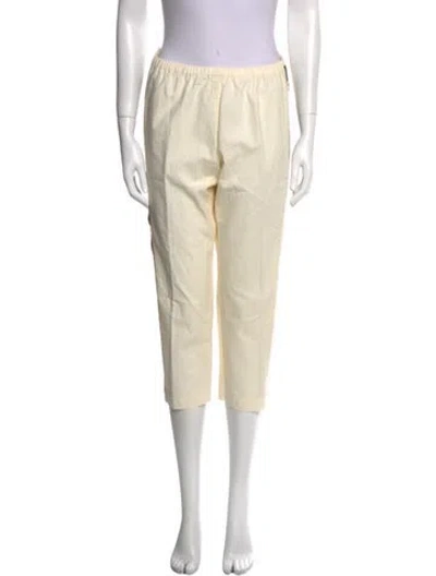 Pre-owned Comme Des Garçons Straight Leg Pants In White