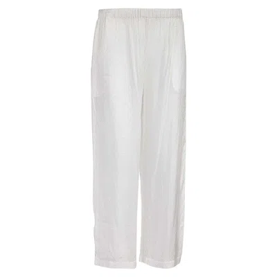 Pre-owned Comme Des Garçons Straight Leg Silk Pant In Gray