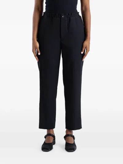 Comme Des Garçons Straight-leg Trousers In Black