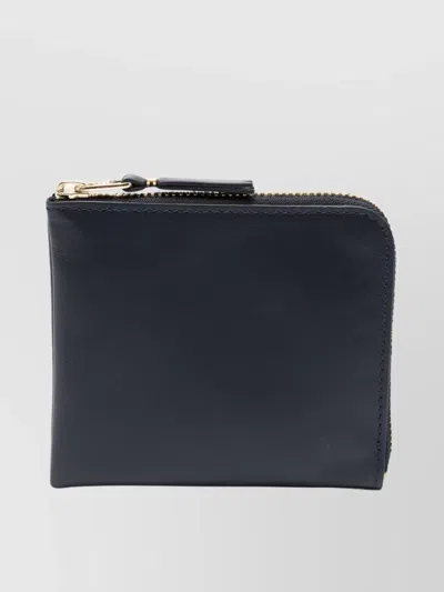 Comme Des Garçons Streamlined Leather Line With Smooth Finish In Black