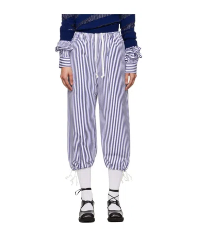 Comme Des Garçons Striped Casual Pants