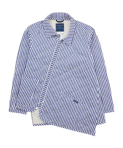 Comme Des Garçons Striped Cotton Jacket