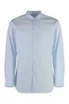 Comme Des Garçons Shirt Long-sleeved Striped Shirt In Blue