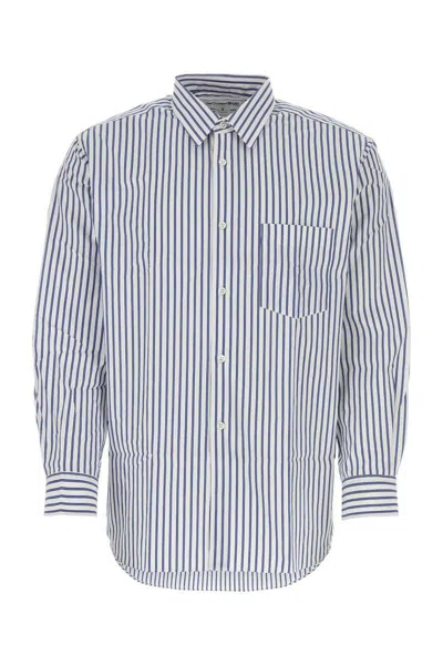 Comme Des Garçons Embroidered Poplin Shirt In White