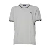 Comme Des Garçons Gray Cotton Polo Shirt With Contrasting Collar In Gray