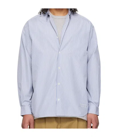 Comme Des Garçons Striped Shirt In White