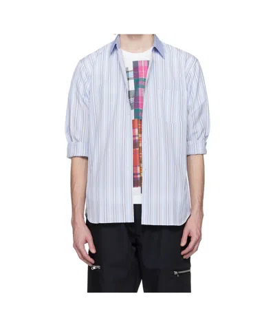 Comme Des Garçons Striped Shirt In Multi