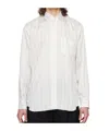 Comme Des Garçons Striped Shirt With Button-down Collar And Pocket
