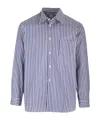 Comme Des Garçons Striped Shirt With Pocket
