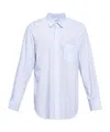 Comme Des Garçons Striped Shirt In Blue