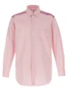 Comme Des Garçons Shirt Striped Collar Button-down In Pink