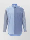 Comme Des Garçons Striped Shirt With Button-down Collar And Chest Pocket