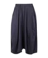 Comme Des Garçons Tailored Midi Skirt Featuring Side Pockets In Black
