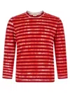 Comme Des Garçons Striped T-shirt In Multi