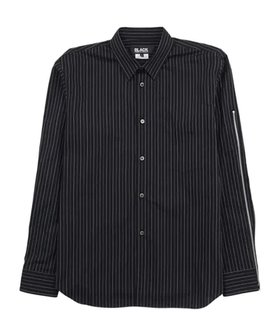 Comme Des Garçons Striped Zip-up Shirt