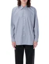 Comme Des Garçons Stripes Shirt In Blue