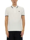 Comme Des Garçons Collared Polo T-shirts Ribbed Cuffs In White