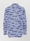 Comme Des Garçons Structured Collar Pleated Pocket Shirt In White