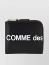 Comme Des Garçons Huge Logo Wallet In Black