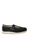 Comme Des Garçons X Spalwart Buckled Sneakers In Black