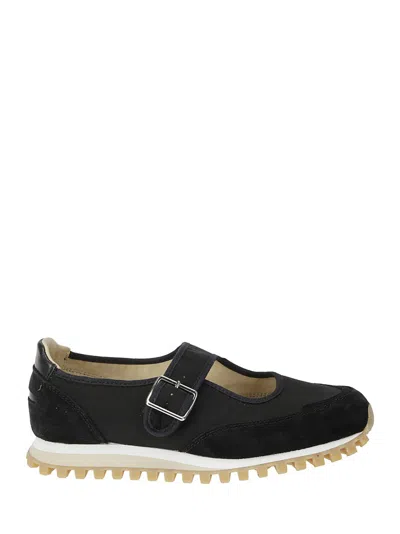 Comme Des Garçons X Spalwart Buckled Sneakers In Black