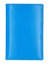 Comme Des Garçons Block Compact Glossy Finish Cardholder In Blue