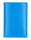 Comme Des Garçons Block Compact Glossy Finish Cardholder In Blue
