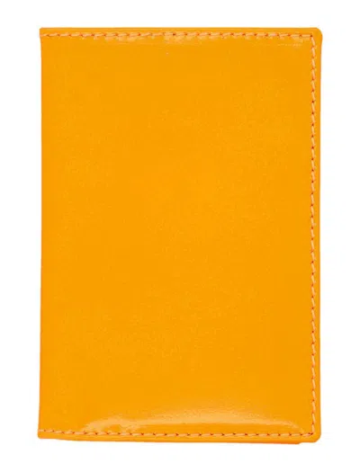 Comme Des Garçons Super Fluo Bifold Cardholder In Orange