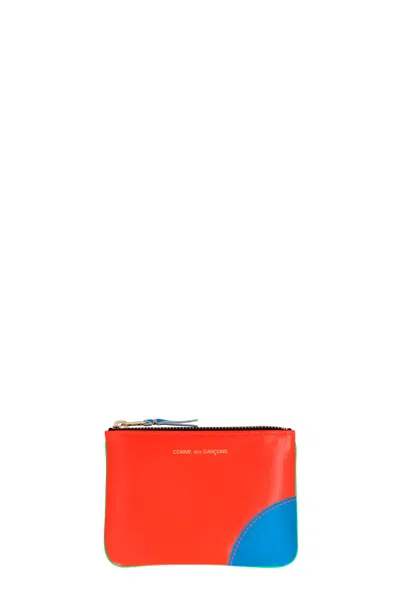 Comme Des Garçons 'super Fluo' Card Holder In Multi
