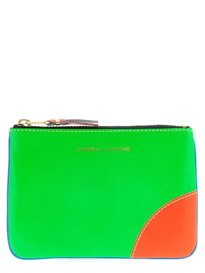 Comme Des Garçons 'super Fluo' Card Holder In Multi
