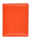 Comme Des Garçons Compact Wallet For Cards In Orange