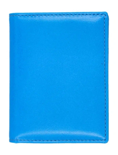 Comme Des Garçons Super Fluo Cardholder In Blue