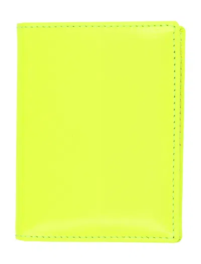 Comme Des Garçons Super Fluo Cardholder In Yellow/light Orange