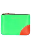 Comme Des Garçons Super Fluo Wallet In Green