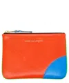 Comme Des Garçons Super Fluo Coin Purse In Orange