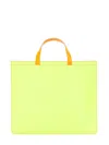 Comme Des Garçons Super Fluo Leather Tote Bag Unisex In Multi