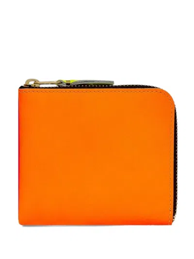 Comme Des Garçons Super Fluo Line Wallet In Red