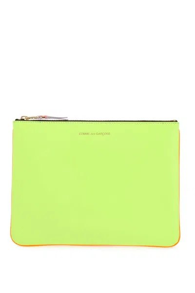 Comme Des Garçons Super Fluo Pouch In Yellow