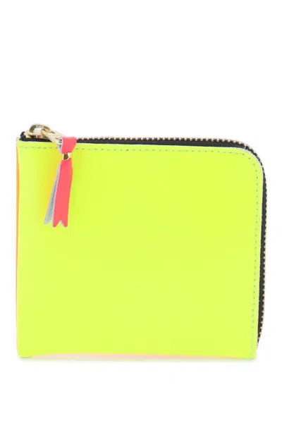 Comme Des Garçons Super Fluo Small Bifold Wallet In Fuxia