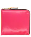 Comme Des Garçons Compact Zip Wallet Gold Hardware