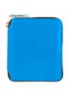 Comme Des Garçons Super Fluo Wallet In Blue