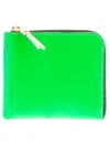 Comme Des Garçons 'super Fluo' Wallet In Green