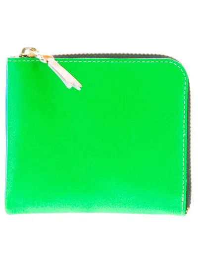 Comme Des Garçons 'super Fluo' Wallet In Green