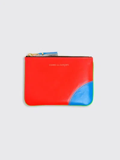 Comme Des Garçons Super Fluo Wallet In Green/orange