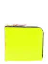 Comme Des Garçons Super Fluo Wallet In Multi