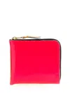 Comme Des Garçons Super Fluo Wallet In Red