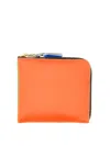 Comme Des Garçons Leather Wallet In Multicolour