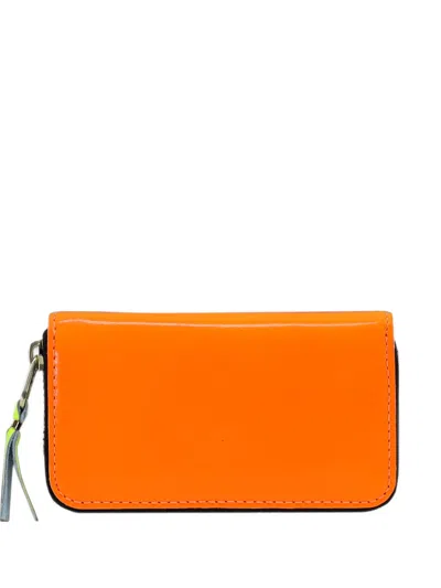 Comme Des Garçons Super Fluo Wallet In Pink