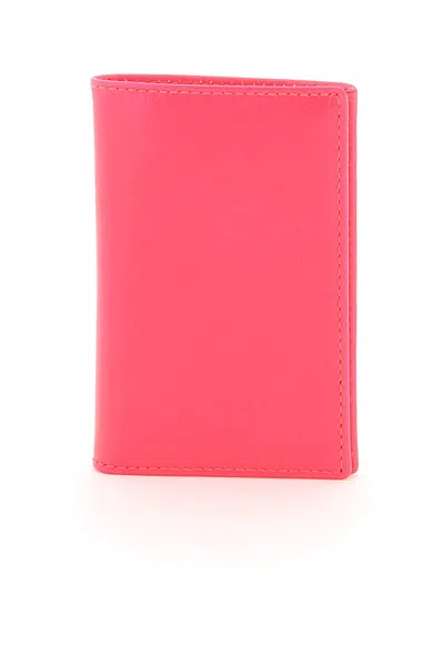 Comme Des Garçons Super Fluo Wallet In Pink (orange)